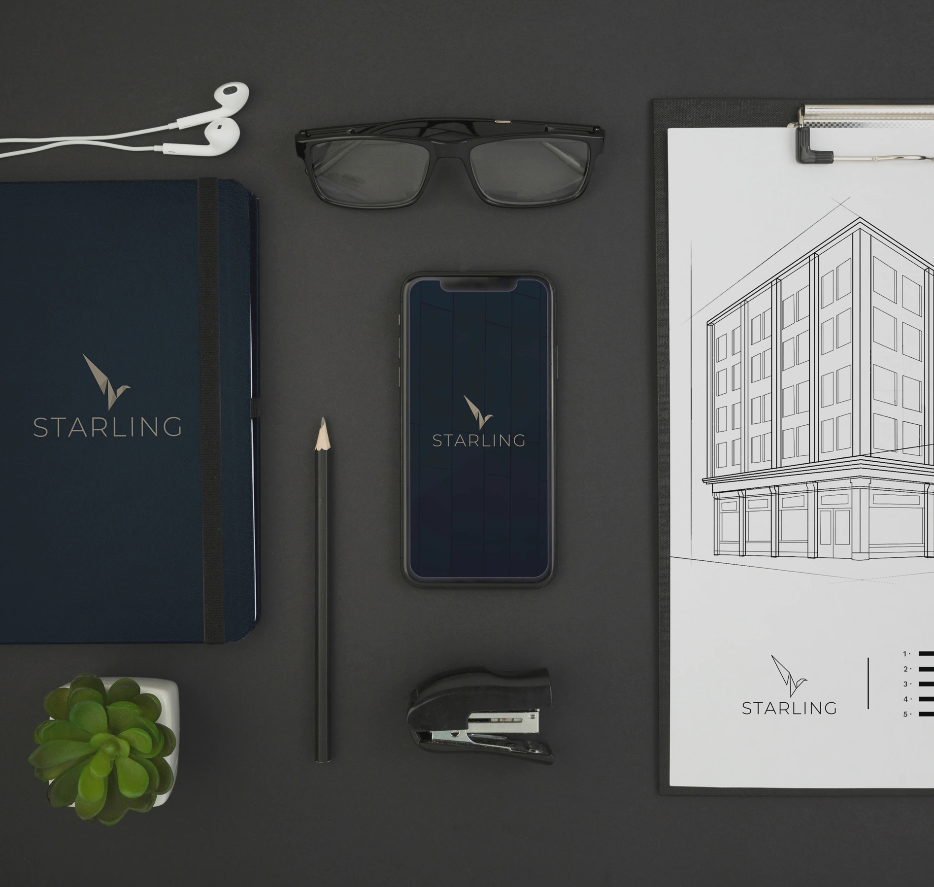Starling Architects — brand application